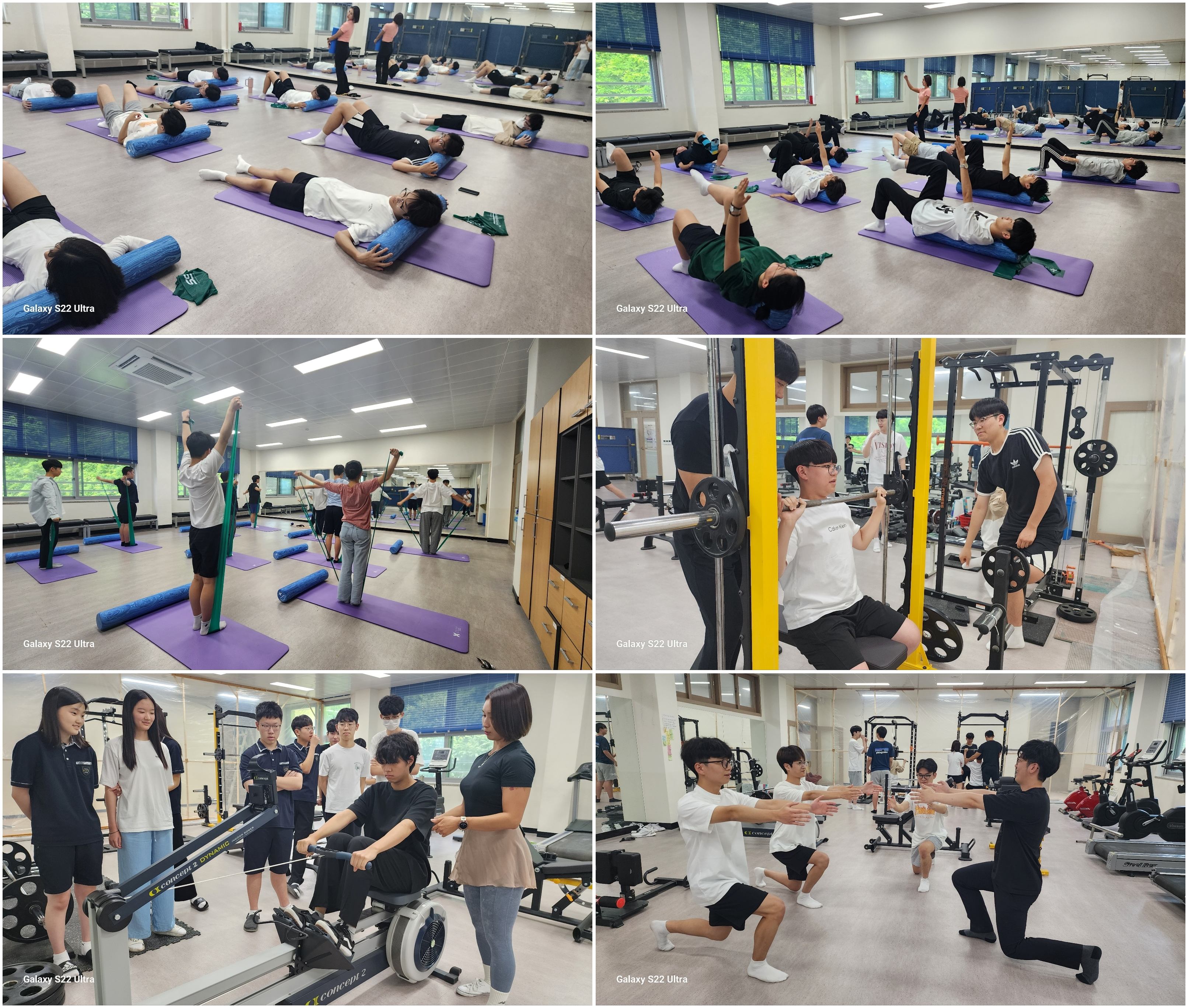 필라테스와 헬스로 백년가는 건강한 몸 만들기 특강 실 사진